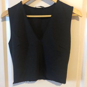Zara Black Crop Top